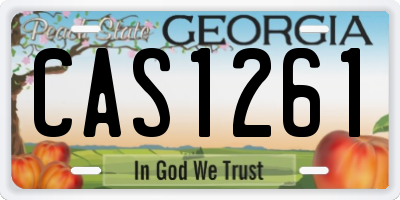 GA license plate CAS1261