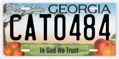 GA license plate CAT0484