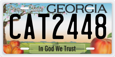 GA license plate CAT2448