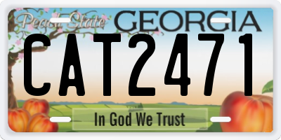 GA license plate CAT2471