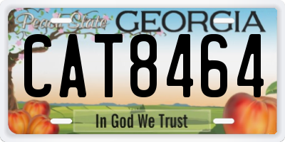 GA license plate CAT8464