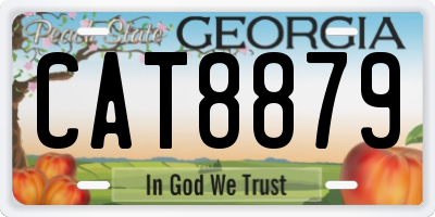 GA license plate CAT8879