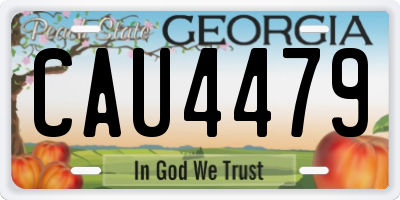 GA license plate CAU4479