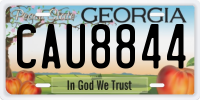 GA license plate CAU8844