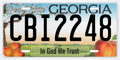 GA license plate CBI2248