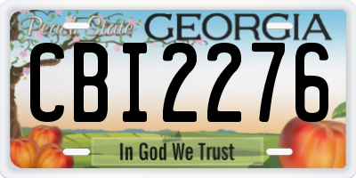 GA license plate CBI2276