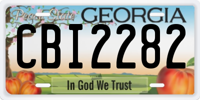 GA license plate CBI2282