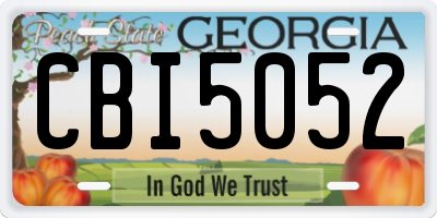 GA license plate CBI5052