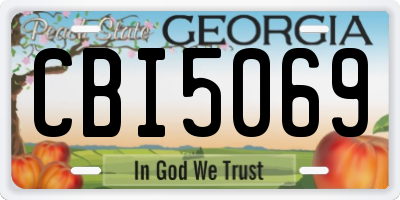 GA license plate CBI5069