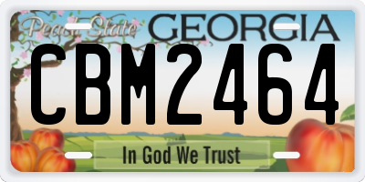 GA license plate CBM2464