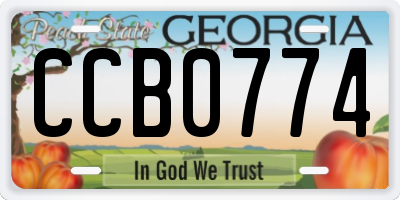 GA license plate CCB0774