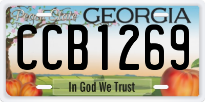 GA license plate CCB1269
