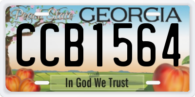 GA license plate CCB1564