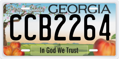 GA license plate CCB2264