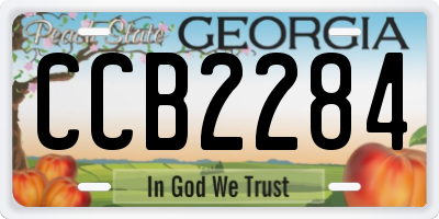 GA license plate CCB2284