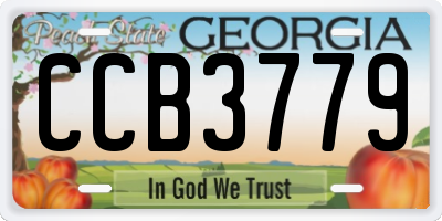 GA license plate CCB3779