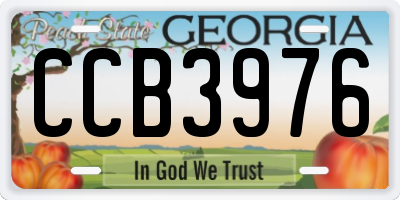 GA license plate CCB3976