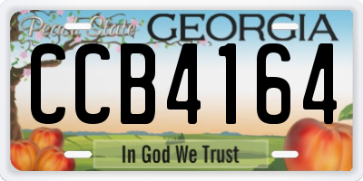 GA license plate CCB4164