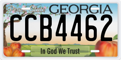 GA license plate CCB4462