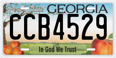 GA license plate CCB4529