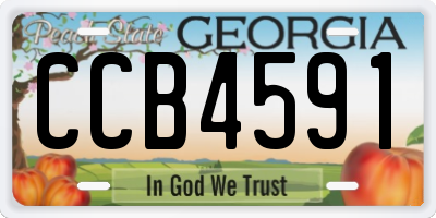 GA license plate CCB4591
