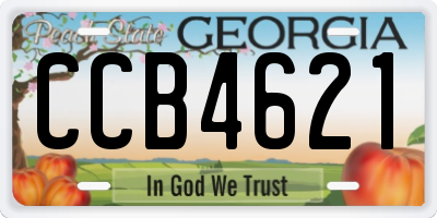 GA license plate CCB4621