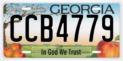GA license plate CCB4779