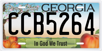 GA license plate CCB5264