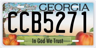 GA license plate CCB5271