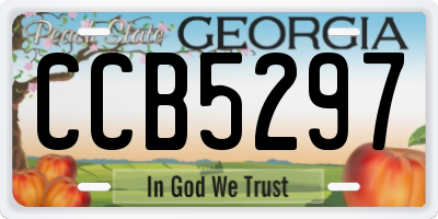 GA license plate CCB5297