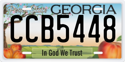 GA license plate CCB5448