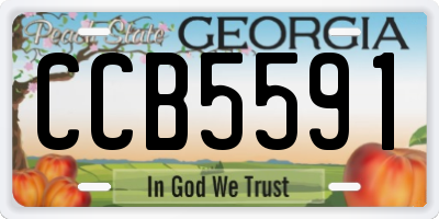 GA license plate CCB5591