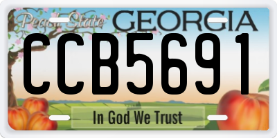 GA license plate CCB5691