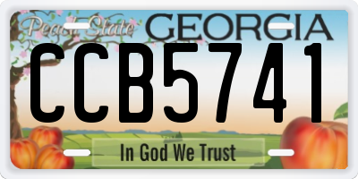 GA license plate CCB5741