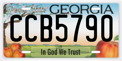 GA license plate CCB5790