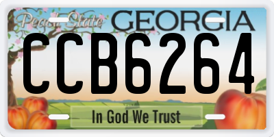 GA license plate CCB6264