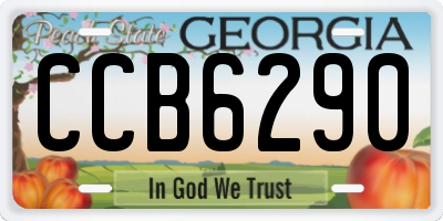 GA license plate CCB6290
