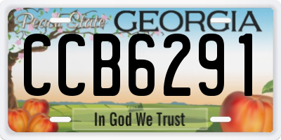 GA license plate CCB6291