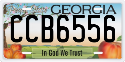 GA license plate CCB6556