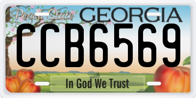 GA license plate CCB6569