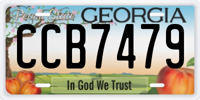 GA license plate CCB7479