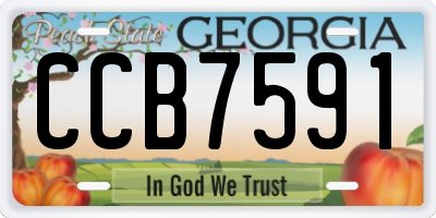 GA license plate CCB7591