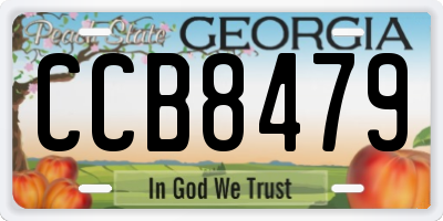 GA license plate CCB8479