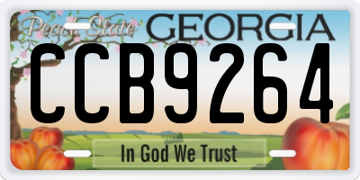 GA license plate CCB9264