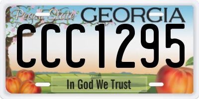GA license plate CCC1295