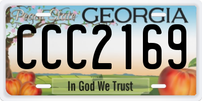 GA license plate CCC2169