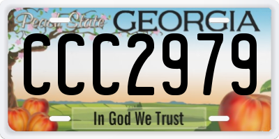 GA license plate CCC2979