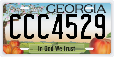 GA license plate CCC4529