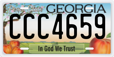 GA license plate CCC4659