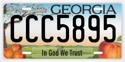 GA license plate CCC5895